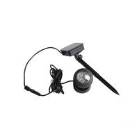 Tidevib Spot solaire pour étang - Réglable à 90° - Étanche IP68 - Noir - Pour terrasse de terrasse