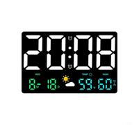Tidevib Station météo grand écran, moniteur de température et d'humidité pour calendrier (B)