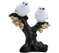 Tidevib Statuette d'oiseau minimaliste en résine à utiliser comme point focal sur une table basse ou une console d'entrée (B)