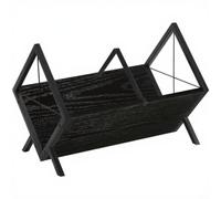 Tidevib Support en bois pour tourne-disque de grande capacité et CD pour les amateurs de musique, noir