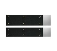 Tidgel 2 Insert Silencieux pour Gouttière, Réducteur de Bruit de Pluie en Alliage d'Aluminium, Fit Flexible 6,6x30 cm et 8,9x30 cm(2.6in*11.8in)