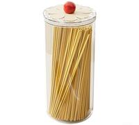 Tidgel Boîte Alimentaire Ronde Étanche 1.6L Céréales(2600ml) | Matériau PET transparent, joint silicone 2cm, pour idéal céréales, snacks, grains, pour vue directe contenu