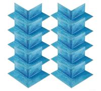 Tidgel Coins d'Étanchéité Douche PE 4/10pcs Anti-Fuite(10pc Outside) | Polyéthylène pour haute densité, tissu fixé deux faces, empêche infiltrations, salles d'eau, vapeur