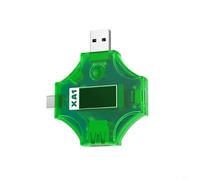 Tidgel Compteur de puissance numérique CC XA1 4-25 V 5 A écran couleur USB testeur avec détection de courant bidirectionnelle et analyse de protocole