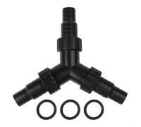 Tidgel Connecteur de pour Pompe d'Étang en Y, Robinet de Distribution Réglable pour Tuyaux 20/25mm, Séparateur de Débit pour Bassins et Fontaines(01)