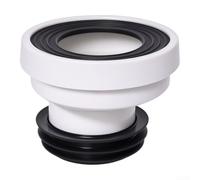 Tidgel Connecteur Toilette Offset 100mm Tuyau 110mm(2.5cm) | Décalage pour précis 50mm, joint étanche intégré, pour pente optimale anti-bouchon, matériau PVC durable