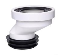 Tidgel Connecteur Toilette Offset 100mm Tuyau 110mm(5cm) | Décalage pour précis 50mm, joint étanche intégré, pour pente optimale anti-bouchon, matériau PVC durable