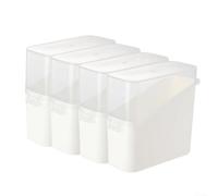 Tidgel Contenant Fromage 4pcs Plastique Rigide Contenant Fromage 4pcs | Transparent PP, pour vue directe, 10.5x11x4.8cm, lot de 4, fromage thé café