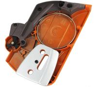 Tidgel Couvercle latéral de frein de chaîne compatible avec les tronçonneuses 340 345 346XP 350 351 353 357 359 - Pignon d'embrayage de rechange 537107803