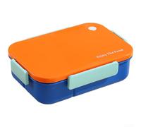 Tidgel Gamelle 3 Sections pour Bureau École Portable(Blue) | Matériau PP sûr, compatible micro-ondes, 3 compartiments séparés, 1450ml, vert
