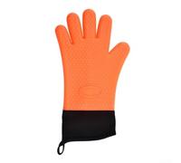 Tidgel Gants Four Grande Taille 35cm Protection Avant-bras(Orange) | Résiste jusqu'à 220°C, silicone avancé, manipulation sûre, fours, grils, poêles chaudes