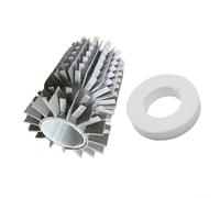Tidgel Kit de remplacement pour semi-brosse 61020601 avec anneau pour Dolphin M400 M500, pièce de nettoyage de piscine Astralpool, nettoyage amélioré des bords, kit de remplacement (2 pièces)
