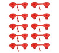 Tidgel Lot de 10 buses de pulvérisation réutilisables en mousse pour isolation en polyuréthane, application verticale et horizontale au plafond - Embouts rouges