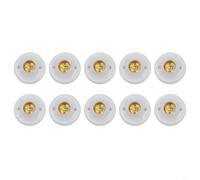 Tidgel Lot de 10 douilles à vis rondes E27 | Bouchon à vis rond, connexion sécurisée des bornes, s'adapte aux ampoules E27 standard, idéal pour les projets de bricolage