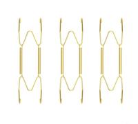Tidgel: Lot de 3 cintres dorés pour mur, crochets invisibles en acier inoxydable pour assiettes décoratives, plateaux, photos, présentoir en métal sécurisé pour salon, chambre à coucher, cuisine