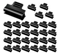 Tidgel Lot de 30 attaches de tuyaux de serre pour arceaux de parterre surélevés, couvertures de rangées, clips en PVC pour maintenir le film sur les supports de tuyaux de jardin