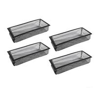Tidgel Lot de 4 pièges à grille en maille PVC pour grille d'aération CVC 10,2 x 25,4 cm