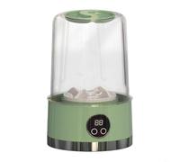 Tidgel Mini machine à laver portable pour sous-vêtements et chaussettes, appareil à linge compact sans fil rechargeable pour dortoir, voyage, appartement (vert)