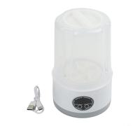 Tidgel Mini machine à laver portable pour sous-vêtements et chaussettes, appareil à linge compact sans fil rechargeable pour dortoir, voyage, appartement (blanc)