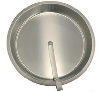 Tidgel Moule à gâteau rond de 25 cm flexible pour TPU - Moule à pâtisserie pour éponge et cheesecake - Argenté