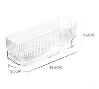 Tidgel Organiseur Évier Cuisine PET 25,6cm Porte-Éponge | Matériau PET pour robuste, léger, anti-, pour idéal humidité, dimensions 25,6x8,5x9,6cm