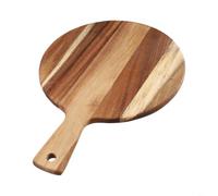 Tidgel Planche à Découper pour bois Acacia 12 Pouces Ronde Planche à | pour bois d'acacia massif, pour bord poli lisse, design rond élégant, pour idéal pizza 12 pouces, et naturel