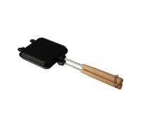 Tidgel Poêle à Sandwich Double Face en Aluminium Moulé Antiadhésif pour Gaufres et Toasts Isolée 13 cm