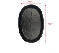 Tidgel Poêle Grill Fonte Ovale 27x17cm Préassaisonnée(A) | Préassaisonnée, pour surface lisse, idéale pour steak, teppanyaki, cuisson uniforme, pour facile à nettoyer