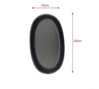 Tidgel Poêle Grill Fonte Ovale 27x17cm Préassaisonnée(C) | Préassaisonnée, pour surface lisse, idéale pour steak, teppanyaki, cuisson uniforme, pour facile à nettoyer