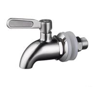 Tidgel Robinet en Acier Inoxydable 304 pour de Boissons, Bec Verseur Anti-Fuite 12/16mm, pour idéal Fêtes et Réunions, Argenté(12mm)