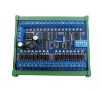 Tidgel RS485 16 entrées 16 sorties pour module modbus RTU, carte d'E/S sur rail DIN 300 mA/Ch pour systèmes de sécurité et domotique (DC 6,5-30 V) (PCB + boîte de rail de guidage)