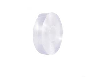 Tidgel Ruban adhésif double face pour montage mural, bande lavable réutilisable, crochet de rangement de câble transparent pour la maison, le bureau, le verre pour carrelage (2 m)