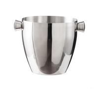 Tidgel Seau à pour champagne Acier Inoxydable 2,5L Large Ouverture Seau | Ouverture large pratique, récupération hygiénique cubes, compatible garnitures, acier inoxydable, pour facile nettoyer