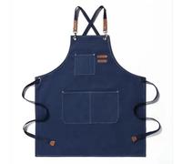 Tidgel Tablier Chef Toile Canvas Protection Taches Graisse | Toile épaisse, résistant eau/huile, pour idéal cuisine maison, protection vêtements, design fonctionnel