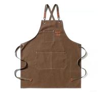 Tidgel Tablier Chef Toile Canvas Protection Taches Graisse | Toile épaisse, résistant eau/huile, pour idéal cuisine maison, protection vêtements, design fonctionnel