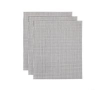 Tidgel Tapis de Gril BBQ en Maille 3, Antiadhésif Réutilisable jusqu'à 260°C, pour Viandes et Légumes, 30x40cm(Black)