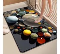 Tidgel Tapis Salle de Bain Absorbant Anti-Odeurs Tapis Salle de Bain(1 60 * 90cm)