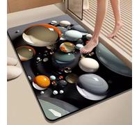 Tidgel Tapis Salle de Bain Absorbant Anti-Odeurs Tapis Salle de Bain(3 40 * 60cm)