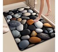Tidgel Tapis Salle de Bain Absorbant Anti-Odeurs Tapis Salle de Bain(6 50 * 80cm)