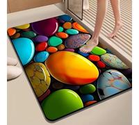 Tidgel Tapis Salle de Bain Absorbant Anti-Odeurs Tapis Salle de Bain(8 40 * 60cm)