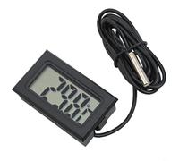 Tidgel Thermomètre Numérique pour mini avec Sonde 2m Écran LCD Thermomètre | Écran LCD clair, plage -50 à 110°C, câble 2m flexible, pour idéal aquarium, piles incluses