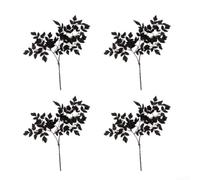 Tidgel Tiges de feuilles d'érable 60 cm pour décoration d'intérieur Tiges | Couleurs d'automne vives, aspect érable réaliste, matériau plastique, 4 pièces par paquet, utilisation durable