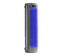 Tidgel Ventilateur tour rechargeable 2000 mAh, refroidisseur d'air mural silencieux avec 3 vitesses pour chambre à coucher, salon, bureau, gris (noir)