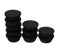 TIDTALEO 10pcs Bouchons de Vidange en Caoutchouc Noir pour Unité Extérieure de Climatiseur, Faciles à Installer, Bloquent L'ouverture, Diamètre 20mm, Accessoires Pratiques
