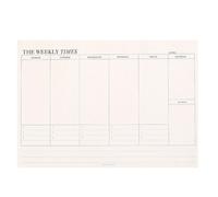 TIDTALEO 1pièce Bloc-notes Professionnel Planificateur Hebdomadaire Simple pour Bureau et Apprentissage Cahier Ligné Léger sans Odeur Agenda Semainier Horizontal pour Organisation