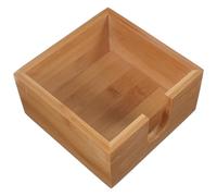 TIDTALEO Accessoire de serviette en bambou pour table de restaurant, distributeur de serviettes en papier autoportant avec accès facile, support pour boîte à mouchoirs, couleur kaki