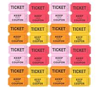 TIDTALEO Billets de Tombola 400 Utilisation Polyvalente Mécanisme de Tirage Excitant en Rouleau en Papier Rose Lot de 400 Tickets pour Événements et Loisirs