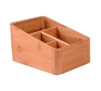 TIDTALEO Boîte de Rangement en Bambou Créative pour Maquillage Design aux Coins Arrondis, Saine et Ordonnée, Organisateur de Bureau Polyvalent pour Cosmétiques et Accessoires
