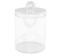 TIDTALEO Boîte de Rangement Ronde pour Transparent Couvercle Hermétique, Design Simple et Élégant, Étanche Salle de Bain