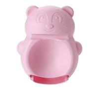 TIDTALEO Bol à Collation en Plastique PP, Petit Ours, Double Couche | Support Téléphone Intégré, Compartiment Amovible, pour Noix et Coques, Usage Bureau et Jeu